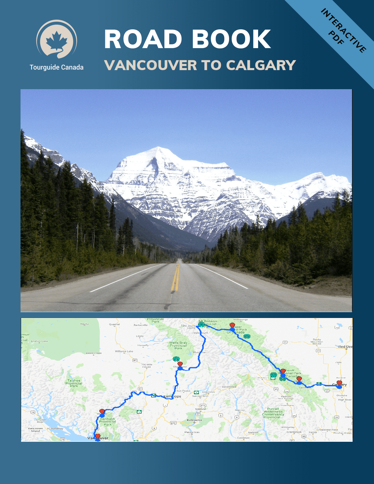 Road Book Vancouver to Calgary Canada